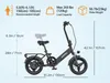 A diagram of an e-bike with dimensions and specifications. Náhľad obrázku produktu