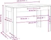 vidaXL Esstisch Hochglanz-Weiß 120x60x76 cm Holzwerkstoff Produktbild-Vorschau 7