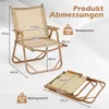 COSTWAY 2er Set klappbare Campingstühle, niedrige Produktbild-Vorschau 7