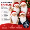 2 in 1 - Weihnachtsmannbart - Nikolausbart Bart weiß Weiß - Produktbild-Vorschau 7