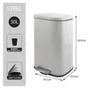 Spirella Poubelle 30 litres en inox avec abaissement Voir les images du produit 1
