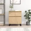 vidaXL Příborník Sonoma Dub 60x35x70 cm výrobek ze dřeva Náhled obrázku produktu 1