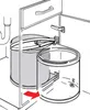 Hailo contenitore per rifiuti per armadietti Compact-Box 15 Anteprima dell’immagine prodotto 45