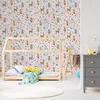 10m VLIES TAPETE Rolle Kinderzimmer Rehe Bären Vügel Blumen Produktbild-Vorschau 2
