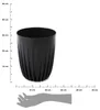 Pot Stripped ECO recyclé noir 25 x 30 cm Voir les images du produit 13