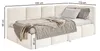 Selsey Cloudy - Lit rembourré, tissu en velours gris clair, Voir les images du produit 5