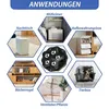 4 Kugelrollen Schwerlast, Möbelrollen Flach, Rollen Zum Produktbild-Vorschau 6