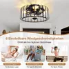ventilatore da soffitto 28W 32cm nero con illuminazione e Anteprima dell’immagine prodotto 4