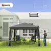 Outsunny Skládací altán Pavilonový skládací stan s bočními Náhled obrázku produktu 3