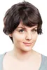 WIG ME UP Echthaar Dunkelbraun Rote Strähnen DW411HH-2H130 Produktbild-Vorschau 1