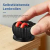 4 Stück Selbstklebende Lenkrollen, Mini Rollen für Möbel Produktbild-Vorschau 9
