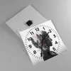 Wanduhr - Quadrat - Glasuhr - Frau Abstraktion - 40x40cm - Produktbild-Vorschau 2