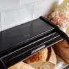 Creative Home Schwarz Brotkasten Holz 38 x 28,5 x 17,5cm Produktbild-Vorschau 8