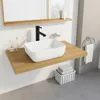 Aufsatzwaschbecken aus Keramik, weiß, oval, glänzend, 37 x Produktbild-Vorschau 9