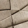 Dywan geometryczny wzór brązowo-beżowy do salonu sypialni Podgląd zdjęcia produktu 3