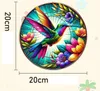 GKA XL Sonnenfänger Kolibri mit Lotus 20 cm Buntglas Produktbild-Vorschau 4
