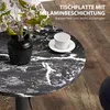 HOMCOM Table de bar ronde pour 2 personnes, noire, Ø 60 x Voir les images du produit 6