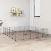 vidaXL Gabbia per animali domestici da 20 pezzi con porta Anteprima dell’immagine prodotto 1
