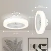 Stropní ventilátor HOMCOM s osvětlením, dálkovým ovládáním Náhled obrázku produktu 3