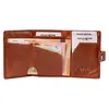 MATADOR Leder Slim Wallet MANCHESTER Trifold Vintage Braun Produktbild-Vorschau 2