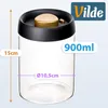 Vilde | Pojemnik próżniowy 900 ml - Szklany pojemnik z Podgląd zdjęcia produktu 4