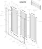 Kermi Gleittür Nova 2000 3-teilig 800x1850mm silber Fontana Produktbild-Vorschau 3