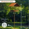 Maxito Vogelhaus mit Ständer wetterfest aus Metall und Produktbild-Vorschau 6