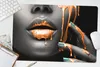 MuchoWow® Schreibtischunterlage Lippen - Orange - Schwarz Produktbild-Vorschau 5