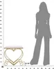 Mauro Ferretti Hocker Herz gold rosa 50x37,5x51,5 cm Produktbild-Vorschau 8