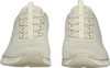 A front view of a pair of beige Skechers sport shoes against a white background. Produktbild-Vorschau