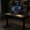 Czarne biurko elektryczne regulowane z szufladami 140x60 cm Podgląd zdjęcia produktu 10