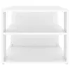 vidaXL Table basse blanc brillant 100x50x40 cm bois Voir les images du produit 5