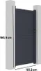 Gartentor aus Aluminium "Maurice" - 101,2 x 180,9 cm - Grau Produktbild-Vorschau 3