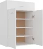 vidaXL Skriňa na topánky biela 60 × 35 × 84 cm Drevo Náhľad obrázku produktu 3