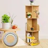 Étagère d'angle en bois, rotative à 360°, à 3 niveaux, pour Voir les images du produit 2