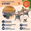 CASARIA® Polyrattan Gartentisch Ablage FSC®- zertifiziertes Produktbild-Vorschau 5