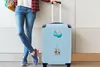 MuchoWow® Koffer Handgepäck Trolley Rollkoffer Kleine Produktbild-Vorschau 5