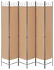 vidaXL 6-częściowa parawan, beżowy, 240 x 220 cm, materiał Podgląd zdjęcia produktu 6