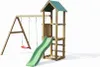 Fungoo Spielturm "Lucas" natur mit Doppelschaukel, Rutsche Produktbild-Vorschau 5