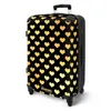 NoBoringSuitcases.com® Großer Koffer - Goldene Herzen auf Produktbild-Vorschau 2