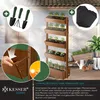 A vertical planter with multiple tiers, showing plants growing in each tier. Accessories like gardening tools and a watering can are visible in the background. Produktbild-Vorschau