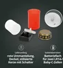 LED Grablicht rot gold flackernd Höhe 12 cm Trauerlicht Produktbild-Vorschau 7