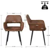 Meubles Cosy – zestaw 6 foteli do jadalni w stylu Podgląd zdjęcia produktu 6