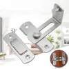 Two stainless steel door locks are displayed against a blurred background of a home interior. Produktbild-Vorschau