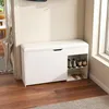 Clinvia Schuhbank mit Stauraum, Flurbank Weiß, 100x30x52cm, Produktbild-Vorschau 12