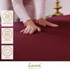 Lavea Spannbettlaken Jersey Baumwolle Bordeaux 200x220cm Produktbild-Vorschau 2