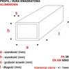 GAL-INDUSTRIAL | Rura kwadratowa aluminiowa - 30x30x3 mm - Podgląd zdjęcia produktu 2