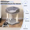 Petit arbre à chat COSTWAY, arbre à chat avec grand siège Voir les images du produit 8