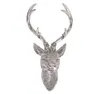 Hirschgeweih 10 Ender in Silber Hirschkopf Wand Deko Jagd Produktbild-Vorschau 4