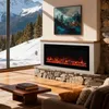 HOMAVO elektrische haard van 50 inch met verwarming – Productafbeelding-voorbeeld 1